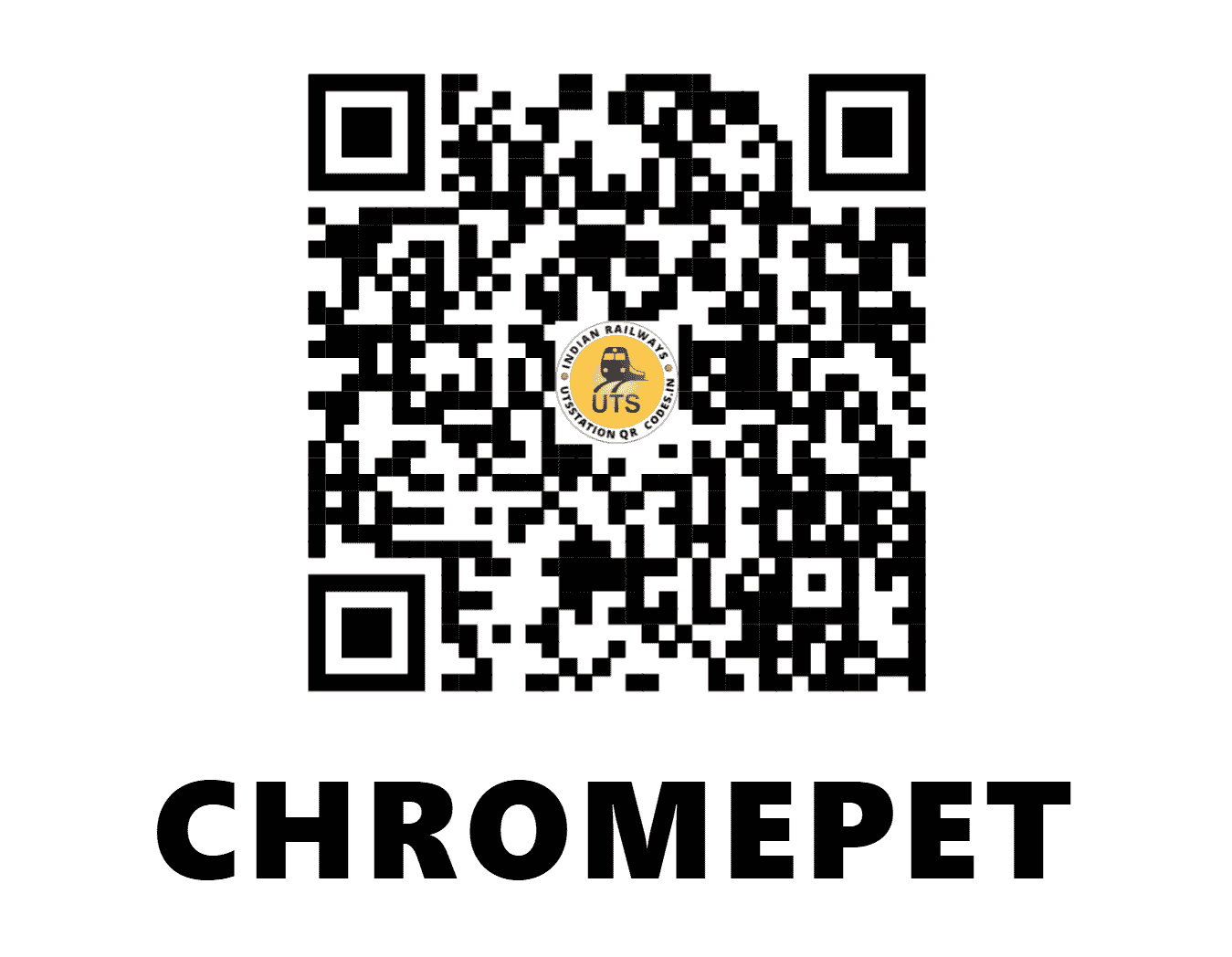 UTS QR Code for CHROMEPET - CMP - SR (TAMIL NADU)